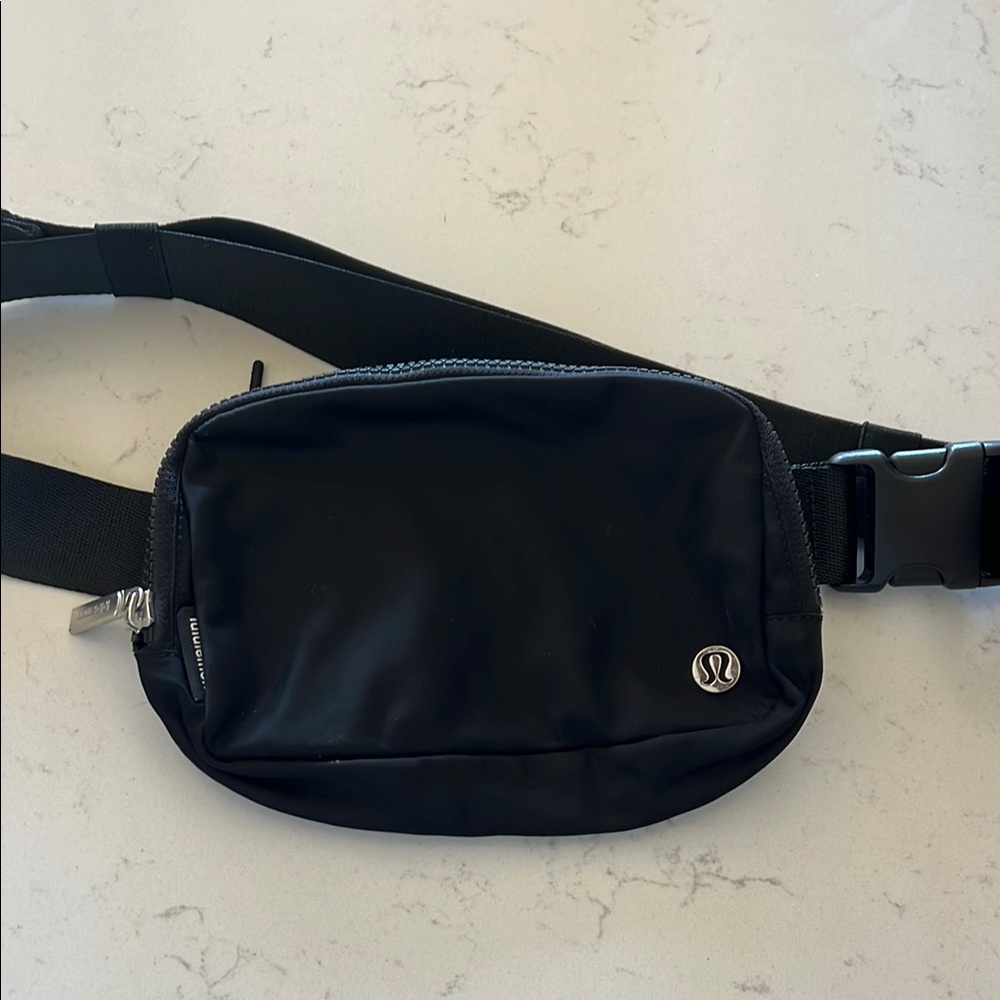 lululemon athletica Black Waist Pack with Logo